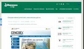 
							         Cencoex estrenó portal web: www.cencoex.gob.ve - Blog Banesco								  
							    