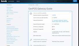 
							         CenPOS Gateway Guide - Spreedly Documentation								  
							    