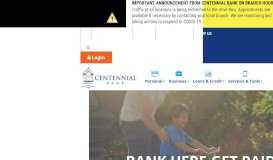 
							         Centennial Bank | Trezevant, TN - McKenzie, TN - Bolivar, TN								  
							    