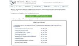 
							         Centennial Medical Group-Patient Portal								  
							    