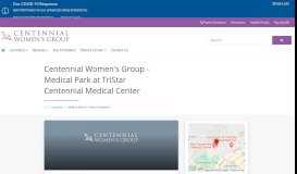 
							         Centennial Women's Group - Medical Park at TriStar Centennial ...								  
							    