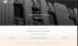
							         Center City Philadelphia Apartments | The Metropolitan								  
							    