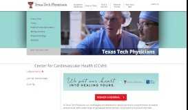 
							         Center for Cardiovascular Health (CCVH) - Texas Tech Physicians								  
							    