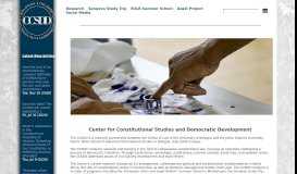 
							         Center for Constitutional Studies and Democratic Development | Home								  
							    