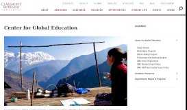 
							         Center for Global Education | Claremont McKenna College								  
							    
