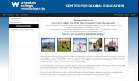 
							         Center for Global Education - Wheaton College								  
							    