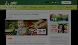 
							         Center for Healthy Food Access - The Food Trust								  
							    