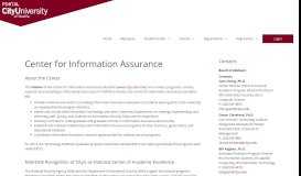 
							         Center for Information Assurance – CityU Portal								  
							    