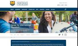 
							         Center for International Education - University of Northern Colorado								  
							    