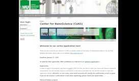 
							         Center for NanoScience (CeNS) | Application Portal of the ...								  
							    
