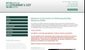 
							         Center for Pulmonary and Sleep Medicine - Petoskey, Cheboygan ...								  
							    
