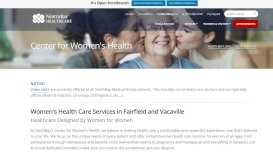 
							         Center for Women's Health - NorthBay Healthcare								  
							    