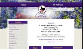 
							         Center Middle School - Center ISD								  
							    