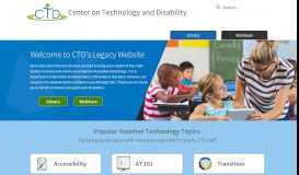 
							         Center on Technology and Disability (CTD)								  
							    