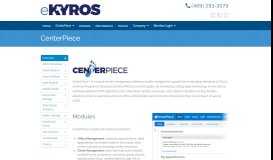 
							         CenterPiece - eKYROS.com, Inc.								  
							    