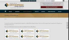 
							         Centers of Excellence | Black Hills Orthopedic & Spine Center								  
							    