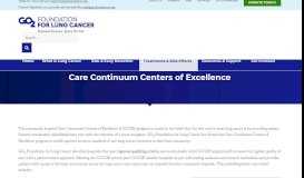 
							         Centers of Excellence - Bonnie J. Addario Lung Cancer Foundation								  
							    