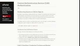 
							         Central Authentication Service (CAS) Authentication | uPortal								  
							    