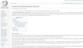 
							         Central Authentication Service - Wikipedia								  
							    