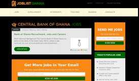 
							         Central Bank of Ghana Jobs Vacancies Careers Jobs in Ghana 2016								  
							    