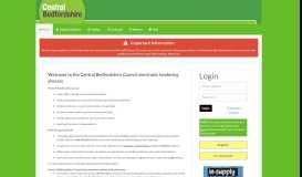 
							         Central Bedfordshire Council Electronic Tendering Site - Home								  
							    