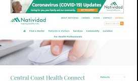 
							         Central Coast Health Connect Patient Portal - Natividad: Inspiring ...								  
							    