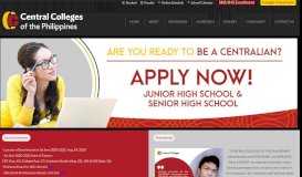 
							         Central Colleges of the Philippines								  
							    