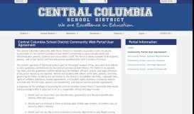 
							         Central Columbia School District Community Web Portal User ...								  
							    