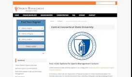 
							         Central Connecticut State University - Sports Management Degree ...								  
							    