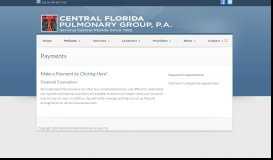 
							         Central Florida Pulmonary » Payments								  
							    