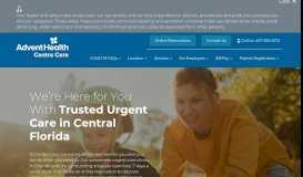 
							         Central Florida Urgent Care | AdventHealth Centra Care Central FL								  
							    