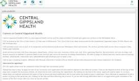 
							         Central Gippsland Health - Mercury eRecruit								  
							    