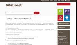 
							         Central Government Portal - Slovensko.sk								  
							    