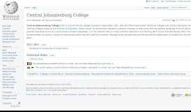 
							         Central Johannesburg College - Wikipedia								  
							    