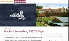 
							         Central Johannesburg TVET College | EduConnect								  
							    