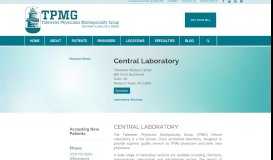 
							         Central Laboratory - Tidewater Physicians Multispecialty Group								  
							    