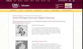 
							         Central Michigan University's Digital Collections | Central Michigan ...								  
							    