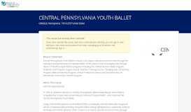 
							         CENTRAL PENNSYLVANIA YOUTH BALLET | Benevity Causes								  
							    