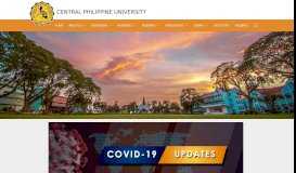 
							         Central Philippine University | One of the Best Universities in the Visayas								  
							    