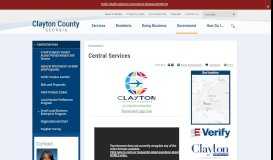 
							         Central Services | Clayton County, GA								  
							    