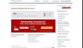
							         Central United Life Insurance Reviews - US Insurance Agents								  
							    