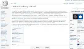 
							         Central University of Chile - Wikipedia								  
							    