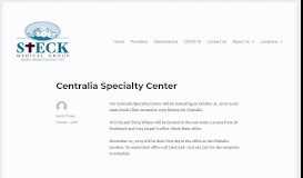 
							         Centralia - Steck Medical Group								  
							    