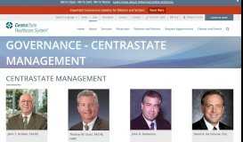 
							         CentraState Management - CentraState Healthcare System								  
							    