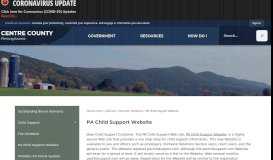 
							         Centre County, PA - Official Website - PA Child Support Website								  
							    
