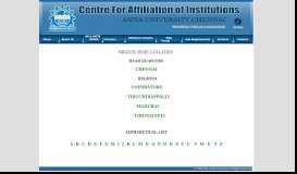 
							         Centre for Affiliation of Institute - Anna University								  
							    
