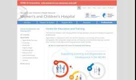 
							         Centre for Education and Training - Women's and Children's Hospital ...								  
							    