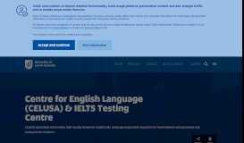 
							         Centre for English Language (CELUSA) & IELTS Testing ...								  
							    