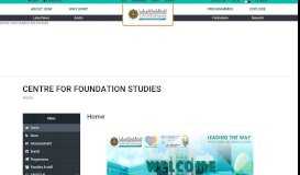 
							         Centre for Foundation Studies (CFS) - IIUM								  
							    
