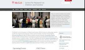 
							         Centre for Research on Children and Families - McGill University								  
							    